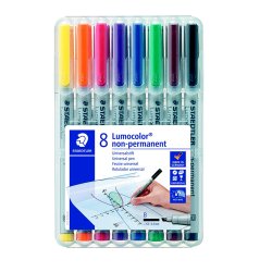 Lumocolor&reg; non-permanent pen 312 WP8, 8 farver